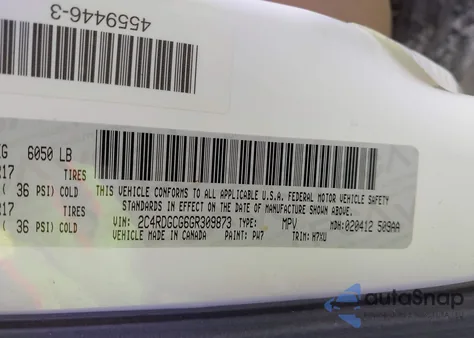 2016 Dodge Grand Caravan Sxt from USA, damaged, VIN 2C4RDGCG6GR309873